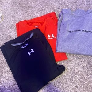 3 set under armor shirts